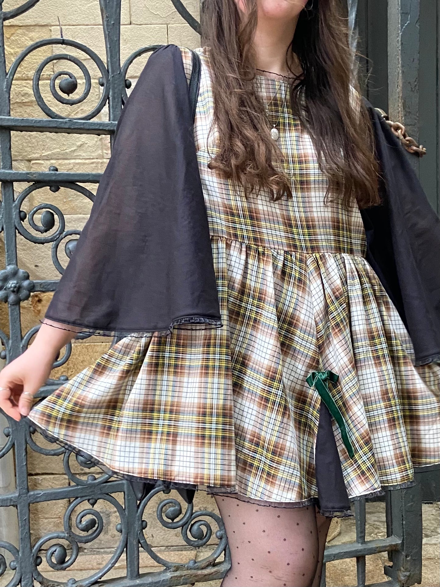 The Blythe Smock Dress in Autumn Check