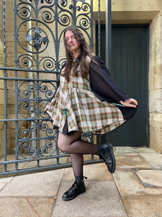 The Blythe Smock Dress in Autumn Check